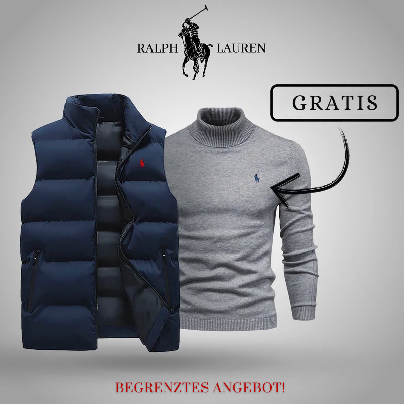 Ꮢalph Ⅼauren | Premium Herren Winterweste + Gratis Strickpullover Set