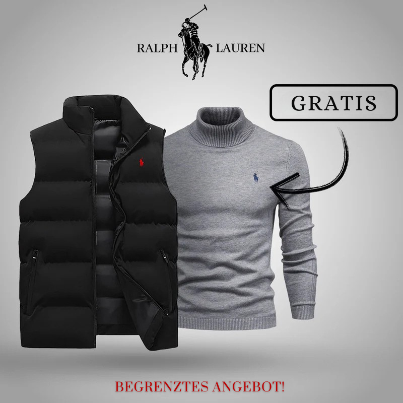 Ꮢalph Ⅼauren | Premium Herren Winterweste + Gratis Strickpullover Set